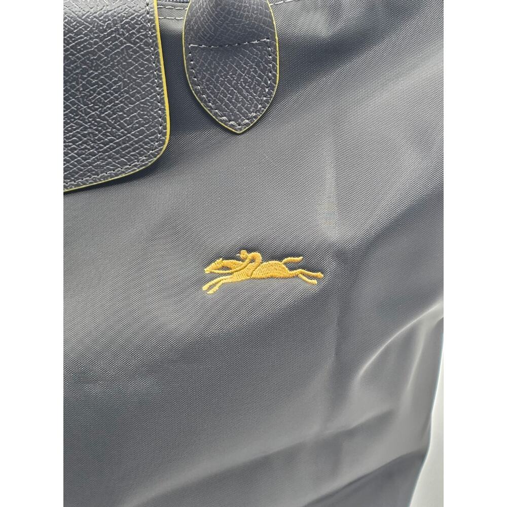 LONGCHAMP LE PLIAGE CLUB 70TH ANNIVERSARY LARGE TOTE – DARK GRAY / YELLOW – NWOT - Picture 11 of 16